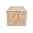 Mir 3-Piece Solid Wood Coffee and End Table Set in Brushed White Finish