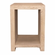Mir 3-Piece Solid Wood Coffee and End Table Set in Brushed White Finish