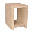 Mir 3-Piece Solid Wood Coffee and End Table Set in Brushed White Finish