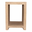 Mir 3-Piece Solid Wood Coffee and End Table Set in Brushed White Finish