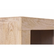 Mir 3-Piece Solid Wood Coffee and End Table Set in Brushed White Finish