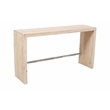 Montez 4-Piece Solid Wood Bar Table and Stools Set in Brushed White Finish
