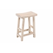 Montez 4-Piece Solid Wood Bar Table and Stools Set in Brushed White Finish