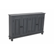 Jenna 4-Door Solid Wood Sideboard with 2 Shelves in a Gray Finish