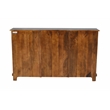 Jenna 4-Door Solid Wood Sideboard with 2 Shelves in a Gray Finish