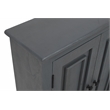 Jenna 4-Door Solid Wood Sideboard with 2 Shelves in a Gray Finish