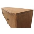 Sycamore Rustic Solid Wood Credenza Sideboard with Live Edge in a Natural Finish