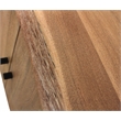 Sycamore Rustic Solid Wood Credenza Sideboard with Live Edge in a Natural Finish