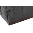 Upton Loveseat in Prism Black Color with Modern Solid Wood Base