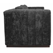Upton Loveseat in Prism Black Color with Modern Solid Wood Base