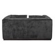 Upton Loveseat in Prism Black Color with Modern Solid Wood Base