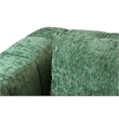 Upton Loveseat in Cypress Green Color with Modern Solid Wood Base
