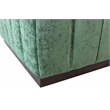 Upton Loveseat in Cypress Green Color with Modern Solid Wood Base