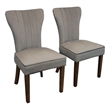 Logan 7-Piece Dining Set with 6 Cleo Mink Dining Chairs