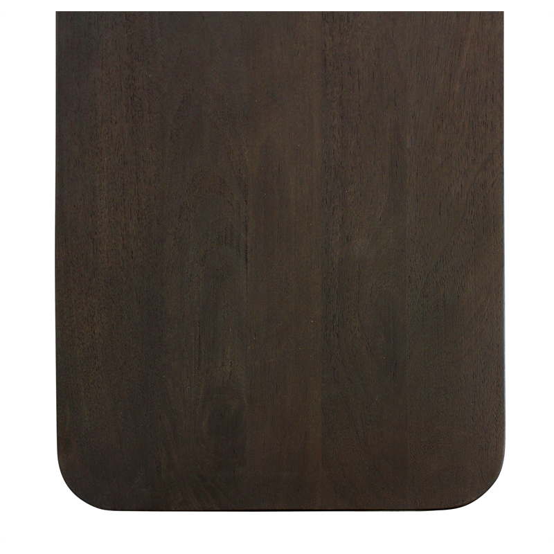 Sullivan Solid Wood 4-Door Sideboard in Dark Brown Finish