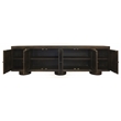 Sullivan Solid Wood 6-Door Sideboard in Dark Brown Finish