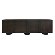 Sullivan Solid Wood 6-Door Sideboard in Dark Brown Finish