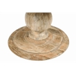 Jenna Pedestal Dining Table in Coastal Natural Finish On Mango Solid Wood