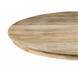Jenna Pedestal Dining Table in Coastal Natural Finish On Mango Solid Wood