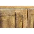 Jaden Sideboard 3 Drawers 4 Doors in Distressed Natural Finish on Solid Wood