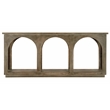 Archie Contemporary Console Table in North Creek Brown Solid Wood