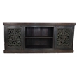 Arvada 2-Door Plasma in Traditional Hand-Carved Dark Solid Wood