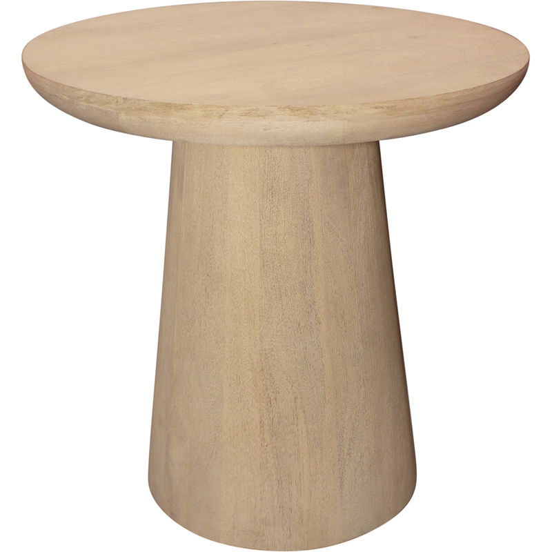 Howard Round Top End Table in a Modern Natural finish on Solid Wood