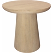 Howard Round Top End Table in a Modern Natural finish on Solid Wood