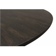 Odin Round Cocktail Table in Modern Espresso Finish on Mango Solid Wood