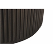 Odin Round Cocktail Table in Modern Espresso Finish on Mango Solid Wood