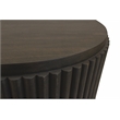 Odin Round End Table in Modern Espresso Finish on Mango Solid Wood