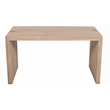 Argyle Office Desk in Modern Light Ash Ivory Finish on Reclaimed Solid Wood
