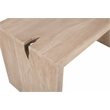 Argyle Office Desk in Modern Light Ash Ivory Finish on Reclaimed Solid Wood