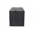 Argyle Office Desk in Modern Graphite Black Finish on Reclaimed Solid Wood
