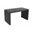 Argyle Office Desk in Modern Graphite Black Finish on Reclaimed Solid Wood