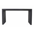 Argyle Office Desk in Modern Graphite Black Finish on Reclaimed Solid Wood