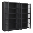 Argyle Bookcase in Modern Graphite Black Finish on Reclaimed Solid Wood