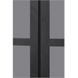 Argyle Bookcase in Modern Graphite Black Finish on Reclaimed Solid Wood