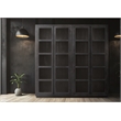 Argyle Bookcase in Modern Graphite Black Finish on Reclaimed Solid Wood