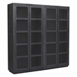 Argyle Bookcase in Modern Graphite Black Finish on Reclaimed Solid Wood