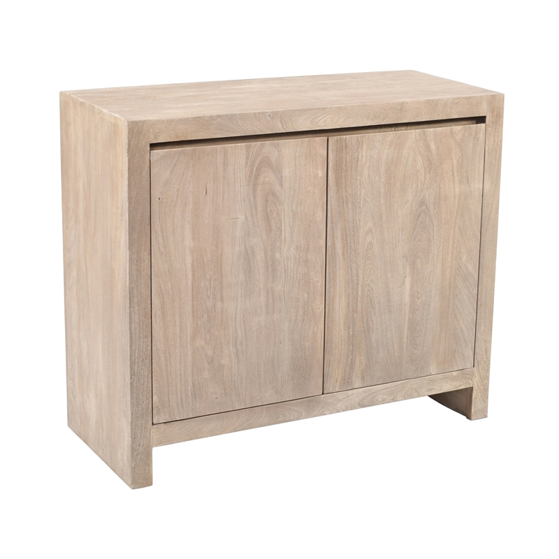 Argyle 2-Door Sideboard in Modern Light Ash Ivory Finish on Reclaimed Solid Wood