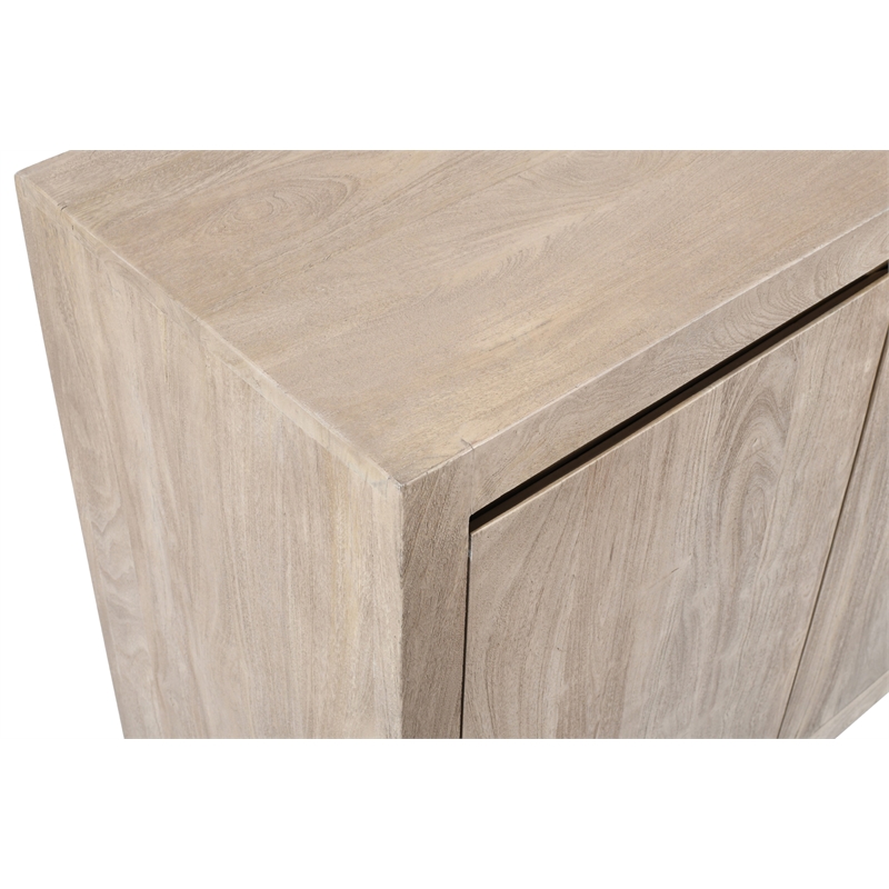 Argyle 2-Door Sideboard in Modern Light Ash Ivory Finish on Reclaimed Solid Wood