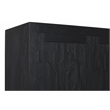 Orchard Tall Cabinet in Transitional Graphite Black Finish Reclaimed Solid Wood