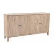 Orchard 4-Door Sideboard Transitional Light Ash Ivory Reclaimed Solid Wood
