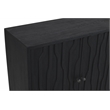 Orchard 4-Door Sideboard in Transitional Graphite Black on Reclaimed Solid Wood