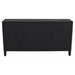 Orchard 4-Door Sideboard in Transitional Graphite Black on Reclaimed Solid Wood