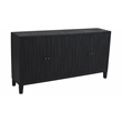 Orchard 4-Door Sideboard in Transitional Graphite Black on Reclaimed Solid Wood