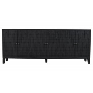Orchard 6-Door Sideboard in Transitional Graphite Black on Reclaimed Solid Wood