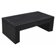 Goliath Cocktail Table in Modern Charcoal Gray Finish on Mango Solid Wood