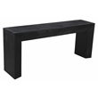 Goliath Console Table in Modern Charcoal Gray Finish on Mango Solid Wood